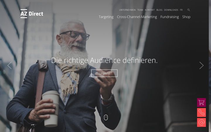 Screenshot of az-direct.ch