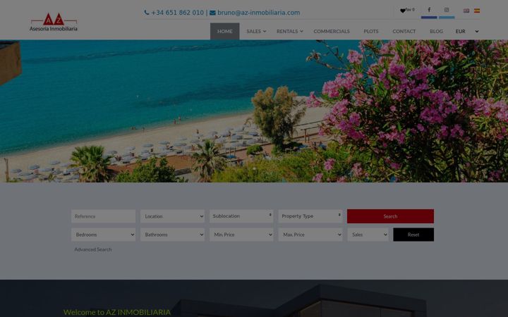 Screenshot of az-inmobiliaria.com