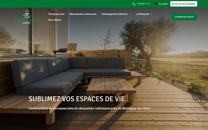 Screenshot of az-menuiseries-gentel.fr
