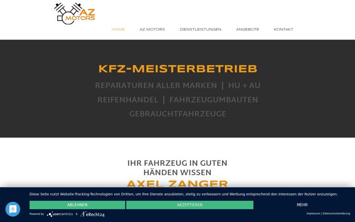 Screenshot of az-motors.net