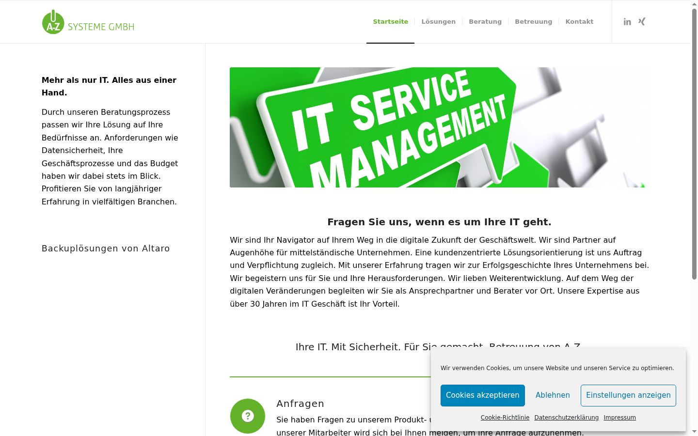 Screenshot tal-banner tal-kunsens muri qabel kwalunkwe interazzjoni