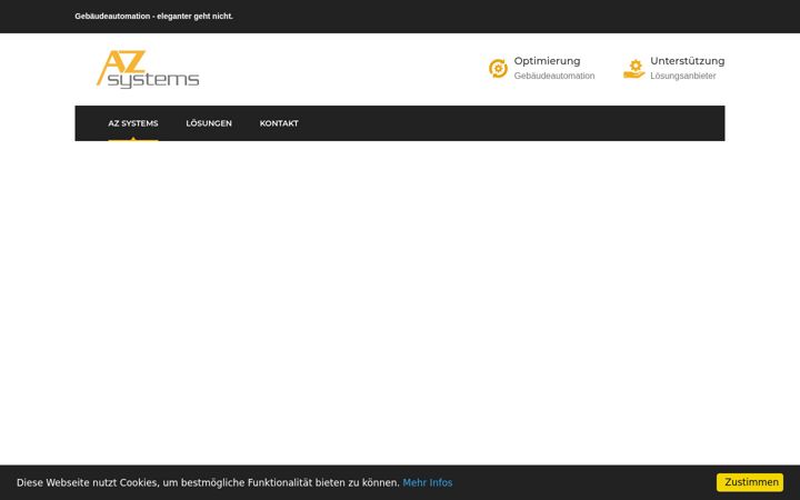 Skærmbillede af az-systems.ch