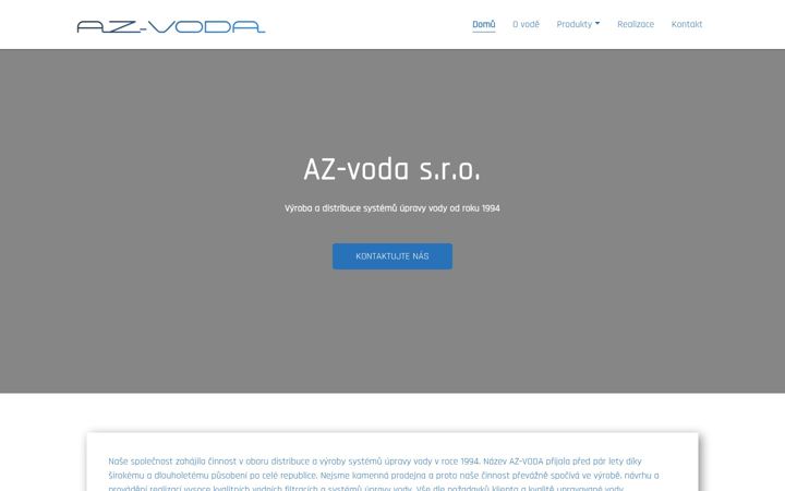 Ekrānuzņēmums no az-voda.cz