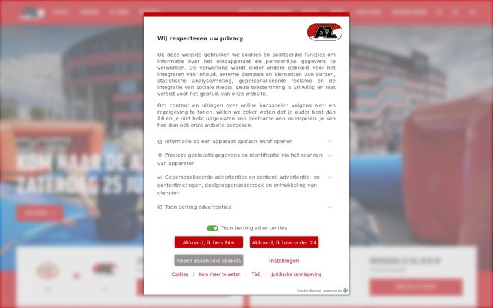 Screenshot of az.nl