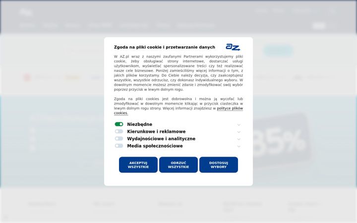 Ekrano kopija az.pl