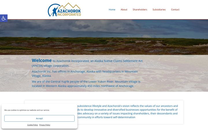 Screenshot of azachorok.com