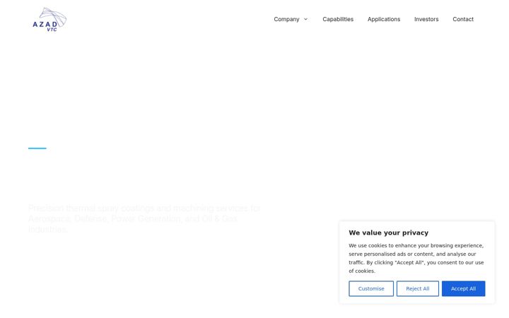 Screenshot of azadvtc.in
