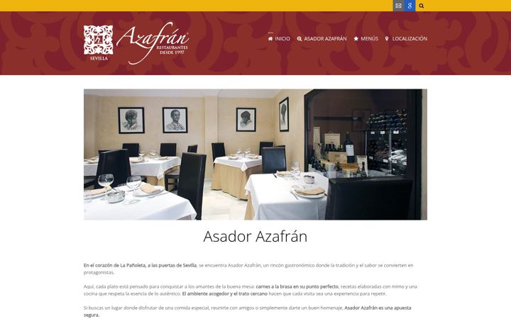 Ekraanipilt saidist azafranrestaurantes.com