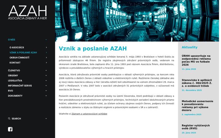 Screenshot of azah.sk