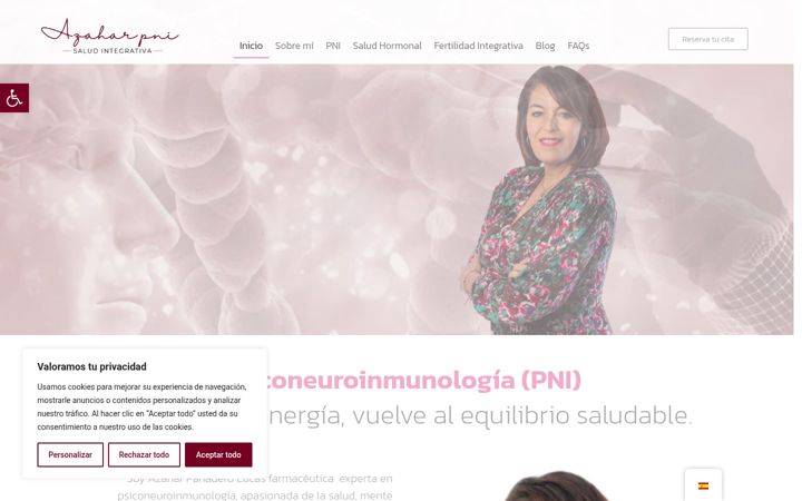 Screenshot of azaharpni.com