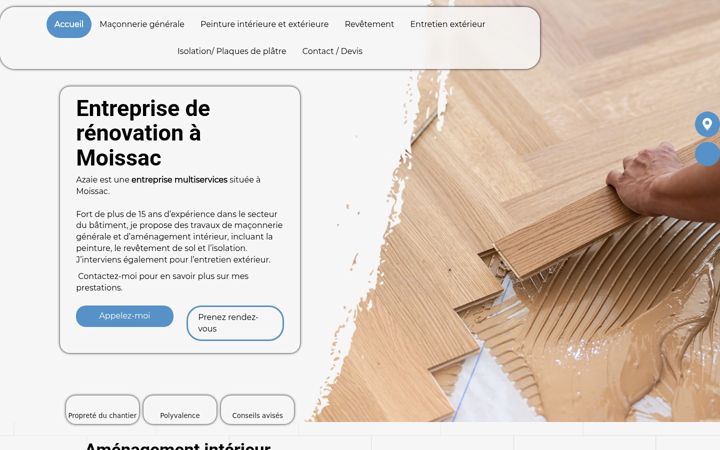 Screenshot of azaie.fr