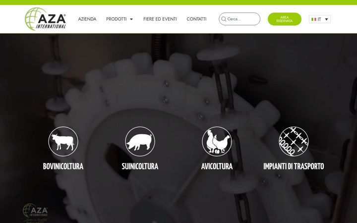 Screenshot of azainternational.it
