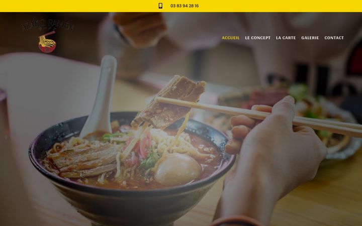 Screenshot of azako-ramen.fr