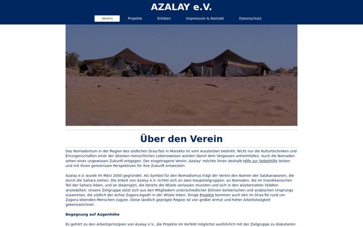 Screenshot of azalay.de