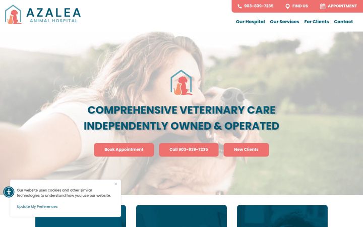Screenshot of azaleaanimal.com