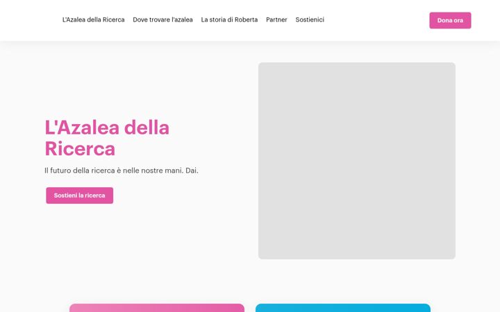 Screenshot of azaleadellaricerca.it