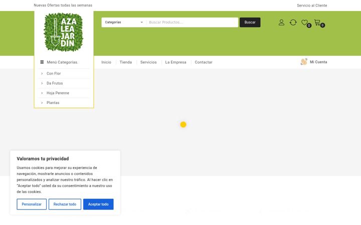 Screenshot of azaleafloresyplantas.com