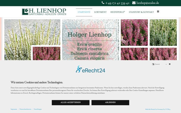 Screenshot of azalee.de