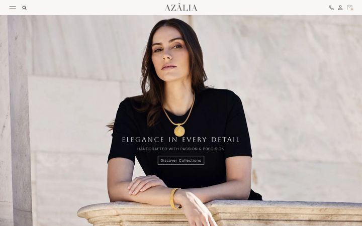 Screenshot of azalia.gr