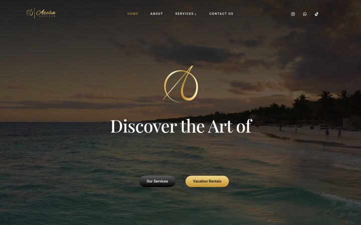 Screenshot of azaliaestates.com
