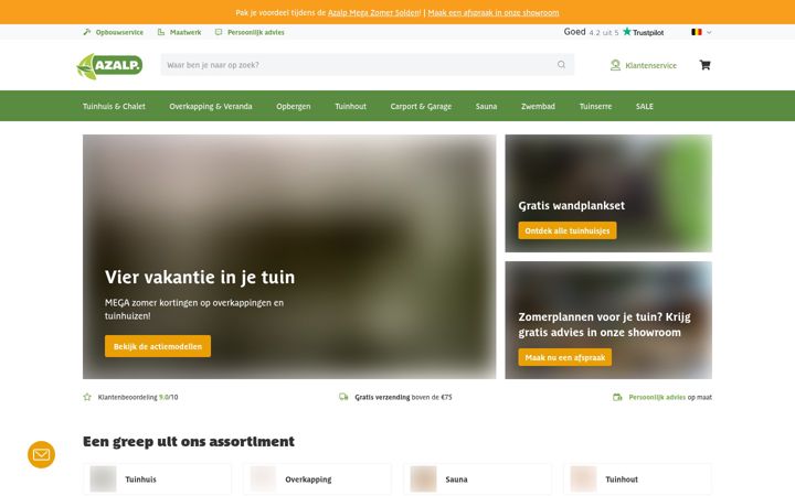 Екранна снимка на azalp.be