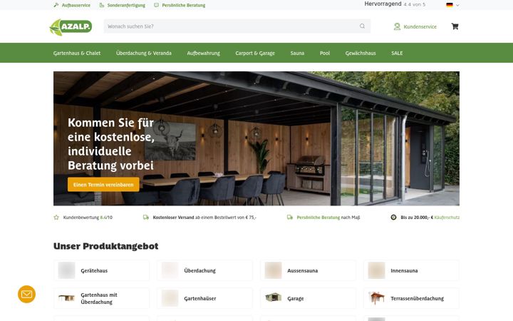Ekraanipilt saidist azalp.de