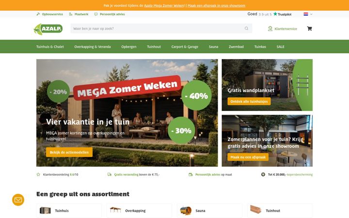Screenshot of azalp.nl