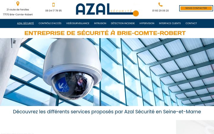 Screenshot of azalsecurite.fr