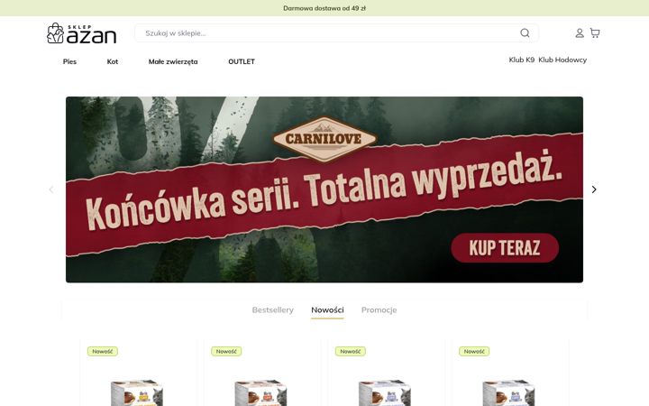 Screenshot of azan.com.pl