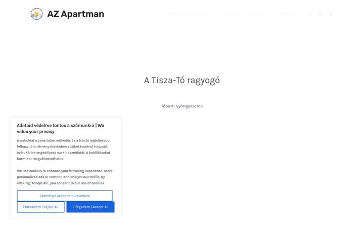 Screenshot of azapartman.hu
