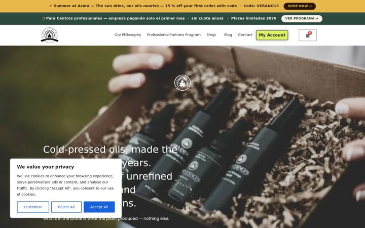 Screenshot of azaraesencial.co