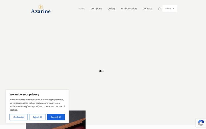 Screenshot of azarinepens.com