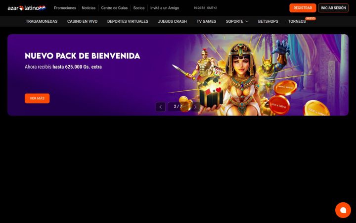 Screenshot of azarlatino.com.py