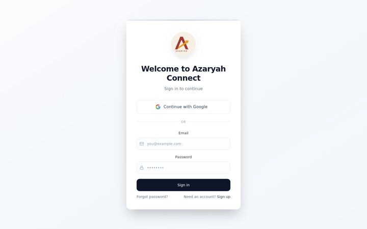 Screenshot of azaryahconnect.com