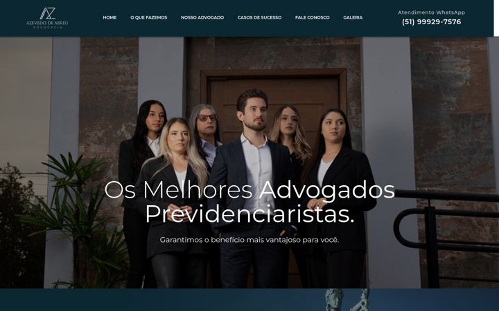 Screenshot of azazevedoadvocacia.com.br