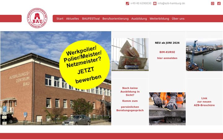 Screenshot of azb-hamburg.de