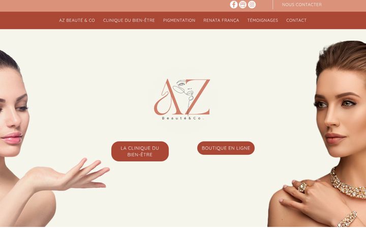 Screenshot of azbeauteandco.fr