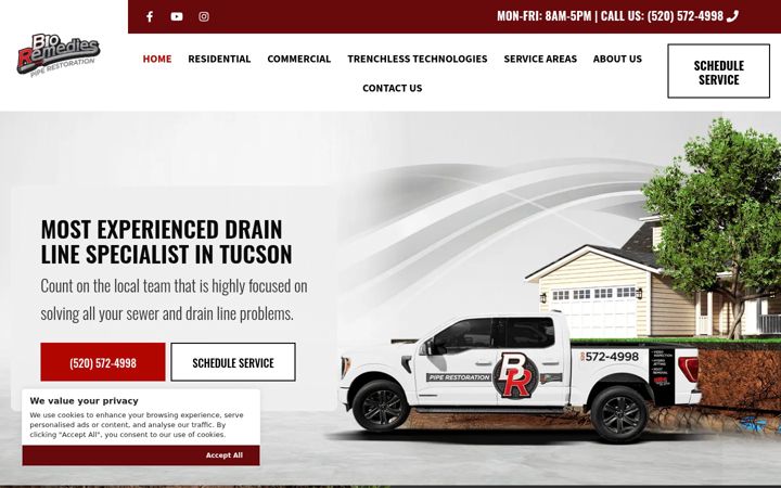 Screenshot of azbioremedies.com
