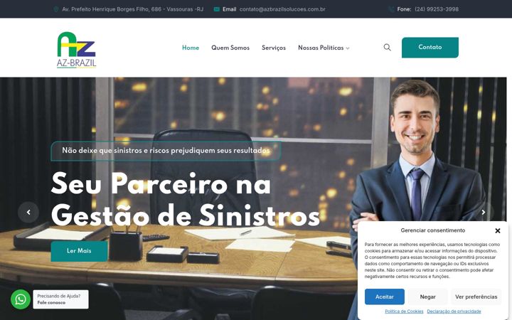 Zrzut ekranu azbrazilsolucoes.com.br