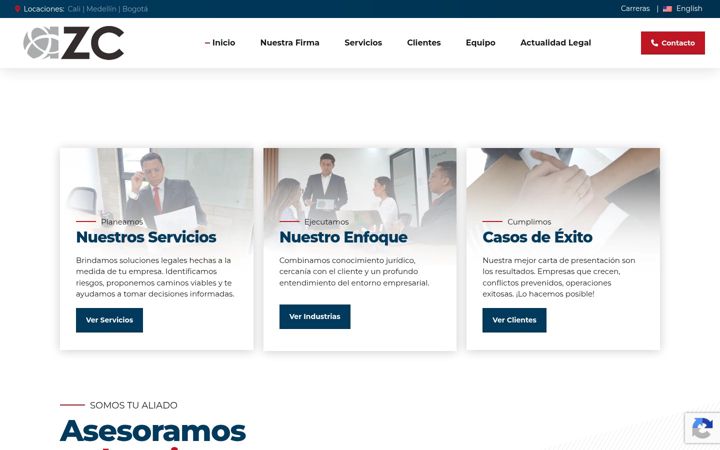Screenshot of azc.com.co