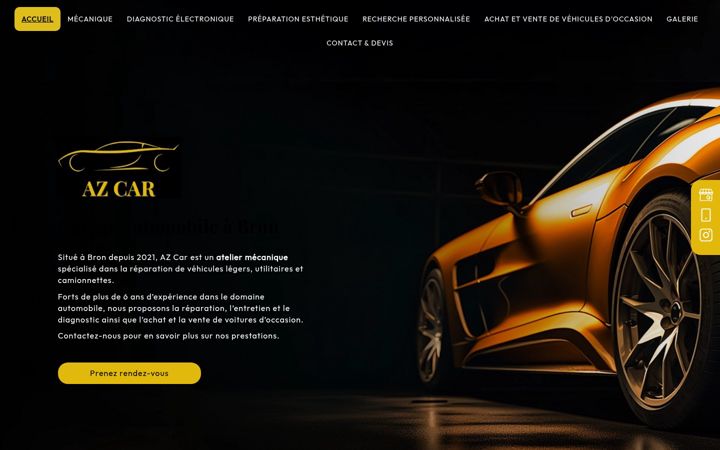 Screenshot of azcar69.fr