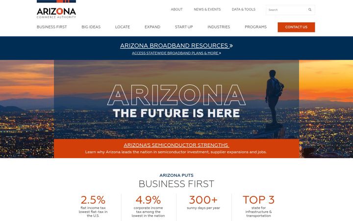 Screenshot of azcommerce.com