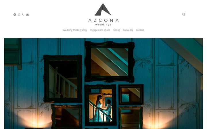 Screenshot of azconaweddings.com