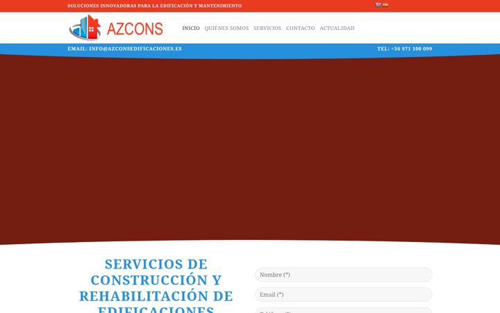 Screenshot of azconsedificaciones.es