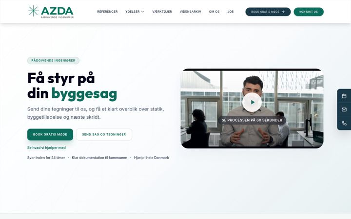 Screenshot of azda.dk