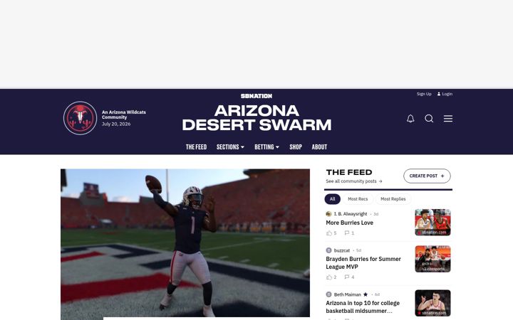 Screenshot of azdesertswarm.com