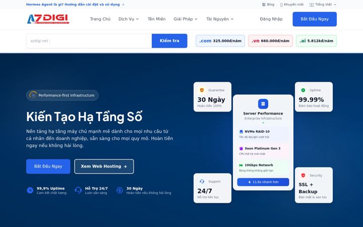 Snímek obrazovky azdigi.com