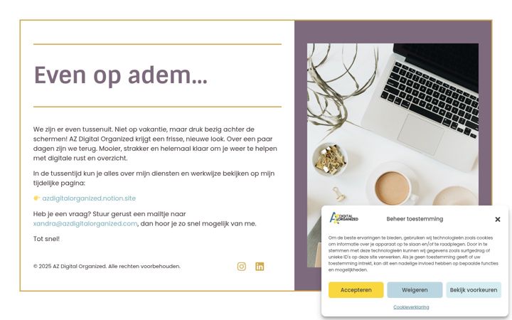 Screenshot of azdigitalorganized.com