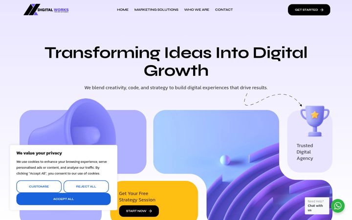 Screenshot of azdigitalworks.com