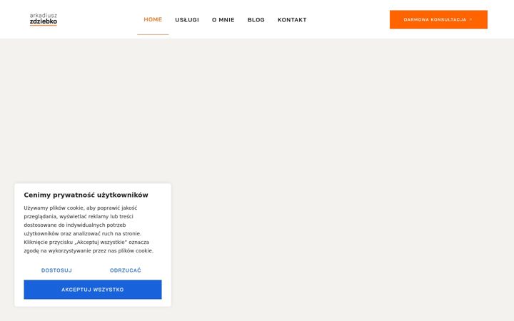 Screenshot of azdziebko.pl